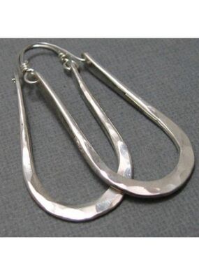 Hammered Hoop Earrings N2423